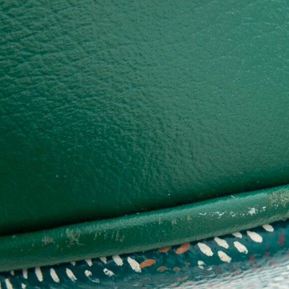 Authentic Goyard Petit Bucket Bag in green color - Picture 6 of 6